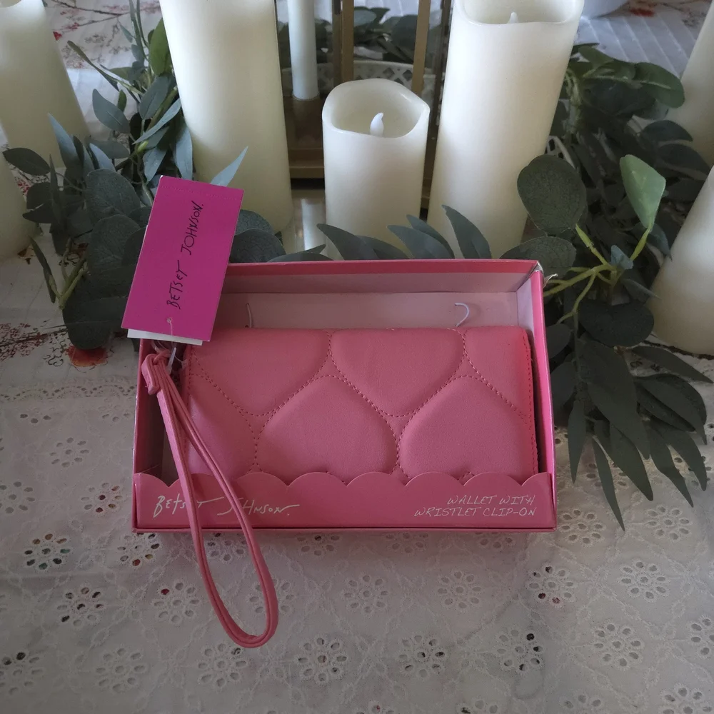 Betsey Johnson Pink Wristlet Clutch - Picture 3 of 9